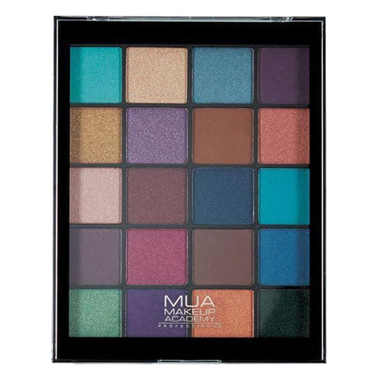 MUA 20-Shade Eyeshadow Palette - Peacock Plum